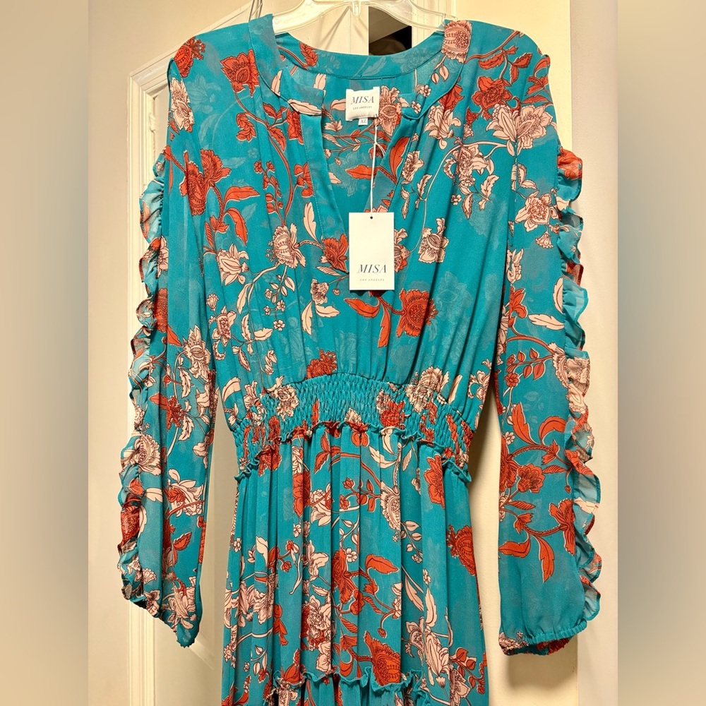 NWT Misa Los Angeles Hadeya Dress in Talitha Paisley / XL - Picture 7 of 9